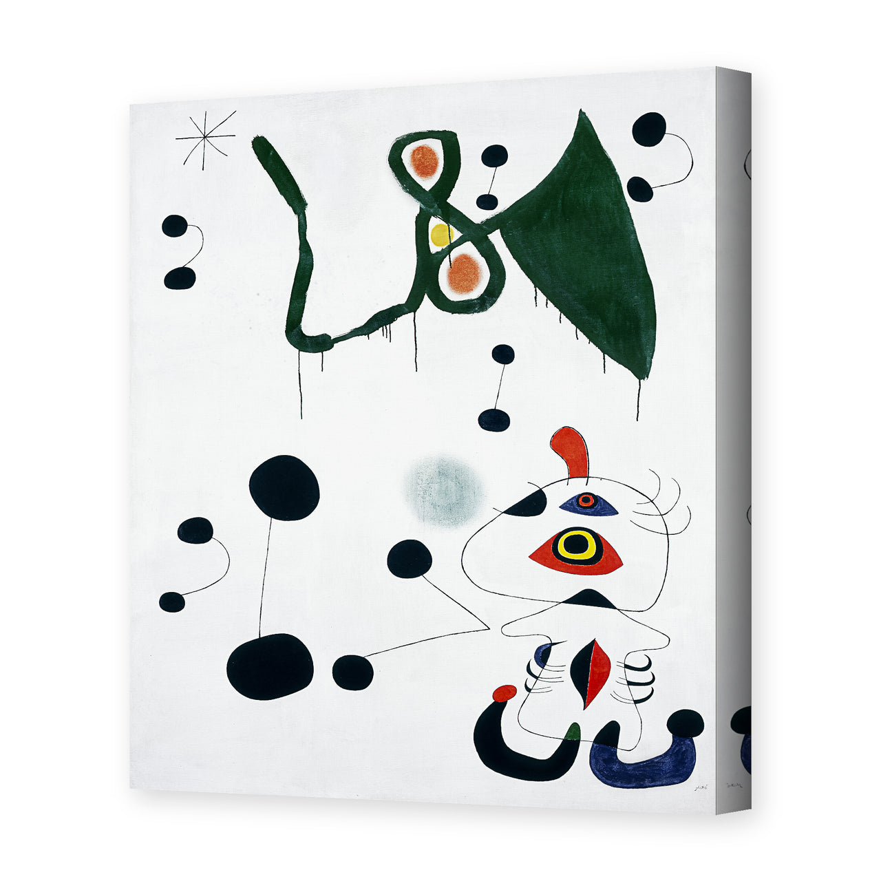 Joan Miro - Femme Et Oiseau Dans La Nuit - gallery wrap hero