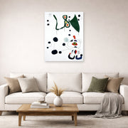 Joan Miro - Femme Et Oiseau Dans La Nuit - poster print lifestyle living room 2 unframed