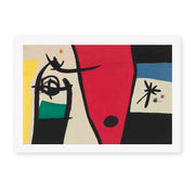 Joan Miro - Femme a La Voix De Rossignol Dans La Nuit (woman with the Voice of a Nightingale in the Night) - Joan Miro Femme a La Voix De Rossignol Dans La Nuit woman With the Voice of a Nightingale in the Night canvas print hero