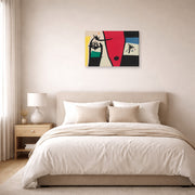 Joan Miro - Femme a La Voix De Rossignol Dans La Nuit (woman with the Voice of a Nightingale in the Night) - Joan Miro Femme a La Voix De Rossignol Dans La Nuit woman With the Voice of a Nightingale in the Night gallery wrap lifestyle bedroom