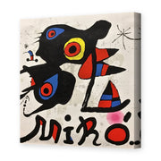 Joan Miró's 'Fundacao Calouste Gulbenkian' painting reproduced as a gallery-wrapped canvas print
