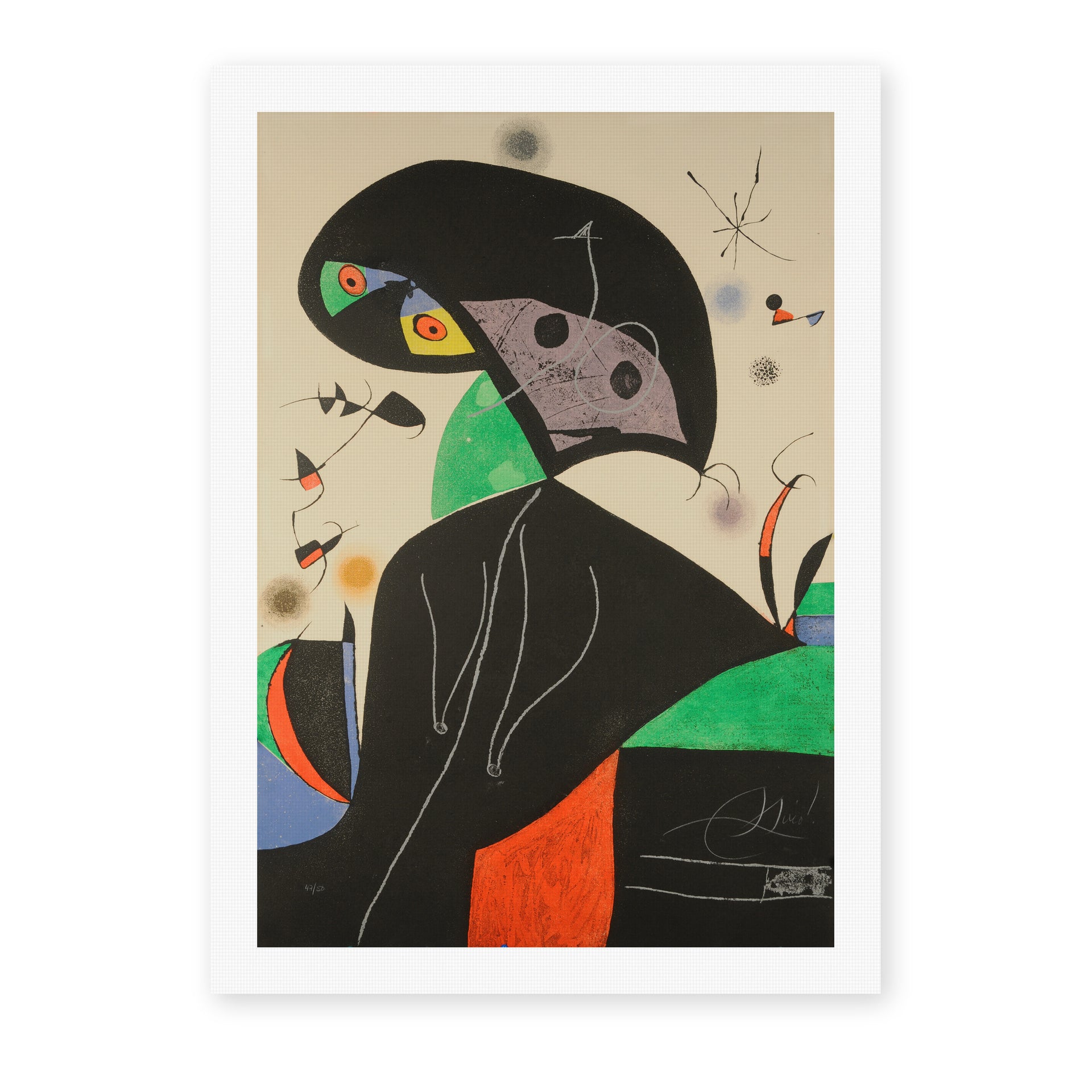 Joan Miro - Gaudi XVIII - canvas print hero