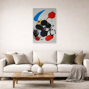Unframed poster print of Joan Miró's 'Godalla' displayed on a wall in a living room