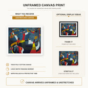 Joan Miro - Hirondelle Amour - canvas print combined product and display infographic frame and bars not included