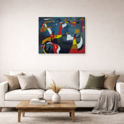 Joan Miro - Hirondelle Amour - gallery wrap lifestyle living room 2
