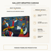 Joan Miro - Hirondelle Amour - gallery wrap product details infographic
