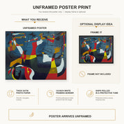Joan Miro - Hirondelle Amour - poster print combined product and display infographic