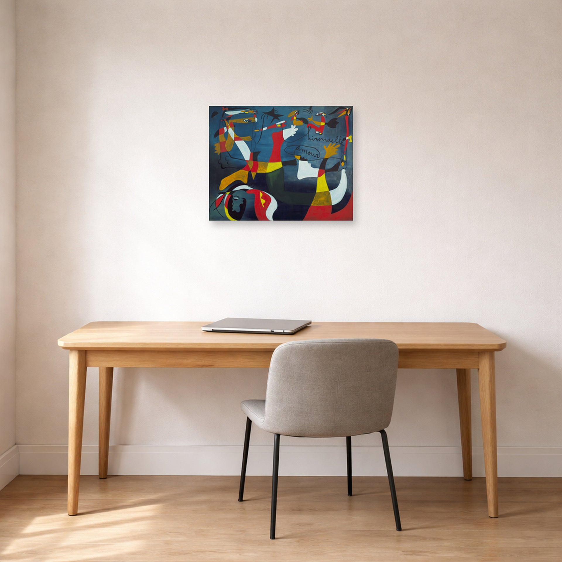 Joan Miro - Hirondelle Amour - poster print lifestyle office unframed