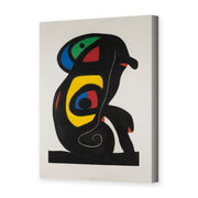 Joan Miró's 'La Brahmane' painting reproduced as a gallery-wrapped canvas print