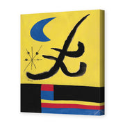 Joan Miró's 'La Lune Bleue' painting reproduced as a gallery-wrapped canvas print