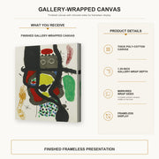 Joan Miro - Le Caissier - gallery wrap product details infographic