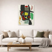 Joan Miro - Le Caissier - poster print lifestyle living room 2 unframed