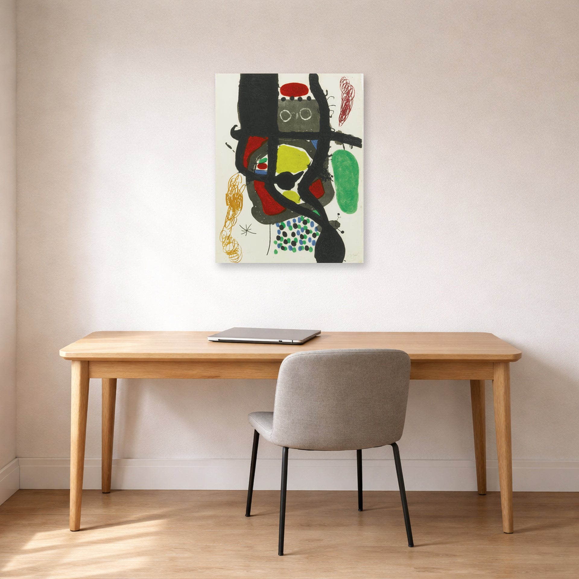 Joan Miro - Le Caissier - poster print lifestyle office unframed