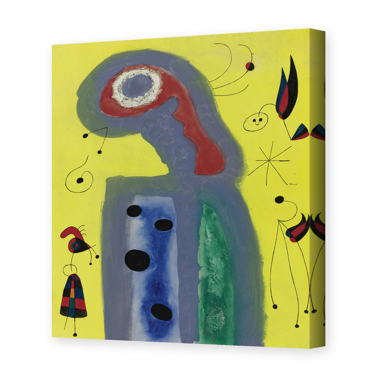 Joan Miro - Les Jasmins Embaument De Leur Parfum Dore La Robe De La Jeune Fille - gallery wrap hero