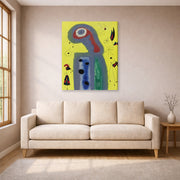 Joan Miro - Les Jasmins Embaument De Leur Parfum Dore La Robe De La Jeune Fille - gallery wrap lifestyle living room 1