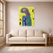 Joan Miro - Les Jasmins Embaument De Leur Parfum Dore La Robe De La Jeune Fille - poster print lifestyle living room 1 unframed