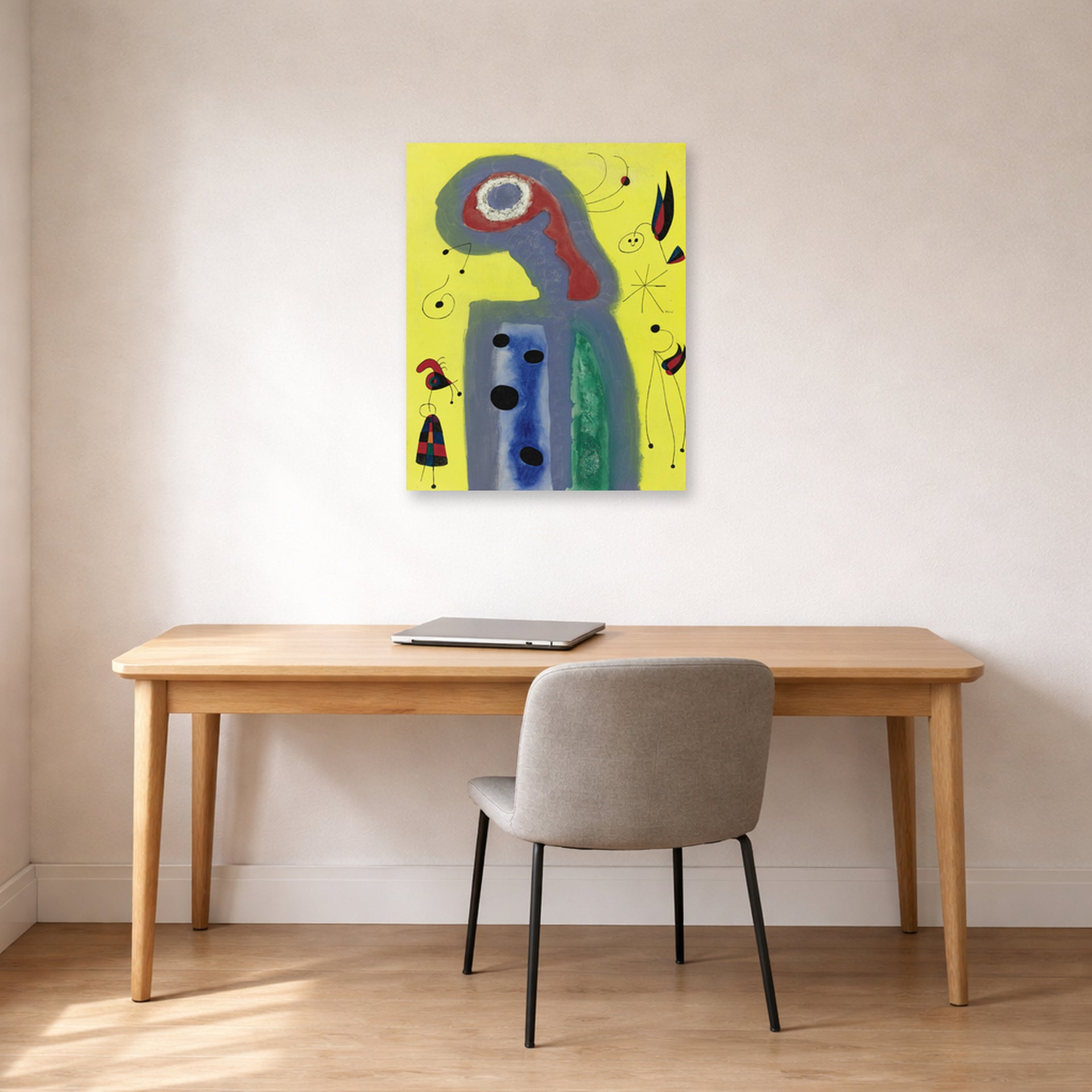Joan Miro - Les Jasmins Embaument De Leur Parfum Dore La Robe De La Jeune Fille - poster print lifestyle office unframed