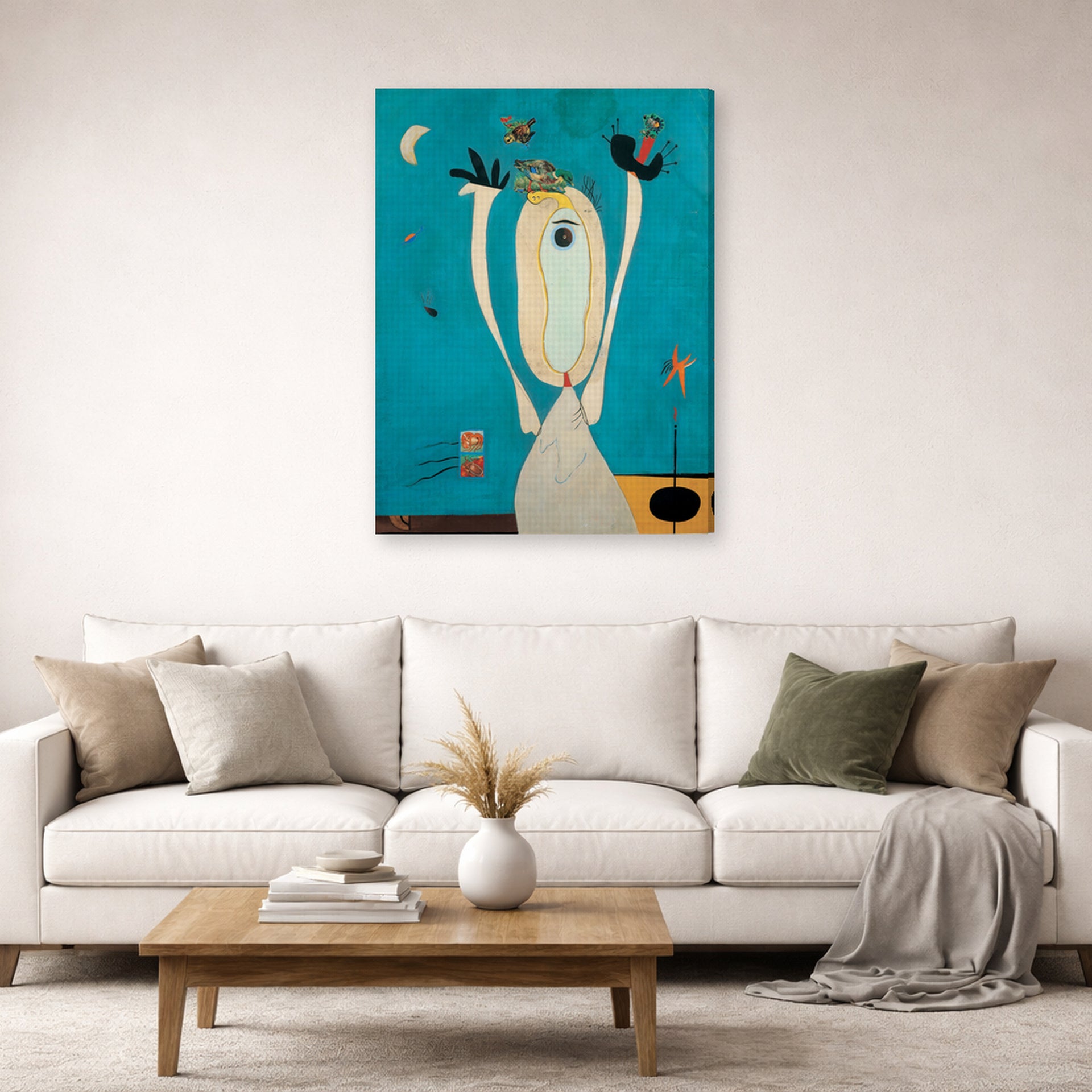 Joan Miro - Metamorphosis - gallery wrap lifestyle living room 2