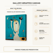 Joan Miro - Metamorphosis - gallery wrap product details infographic