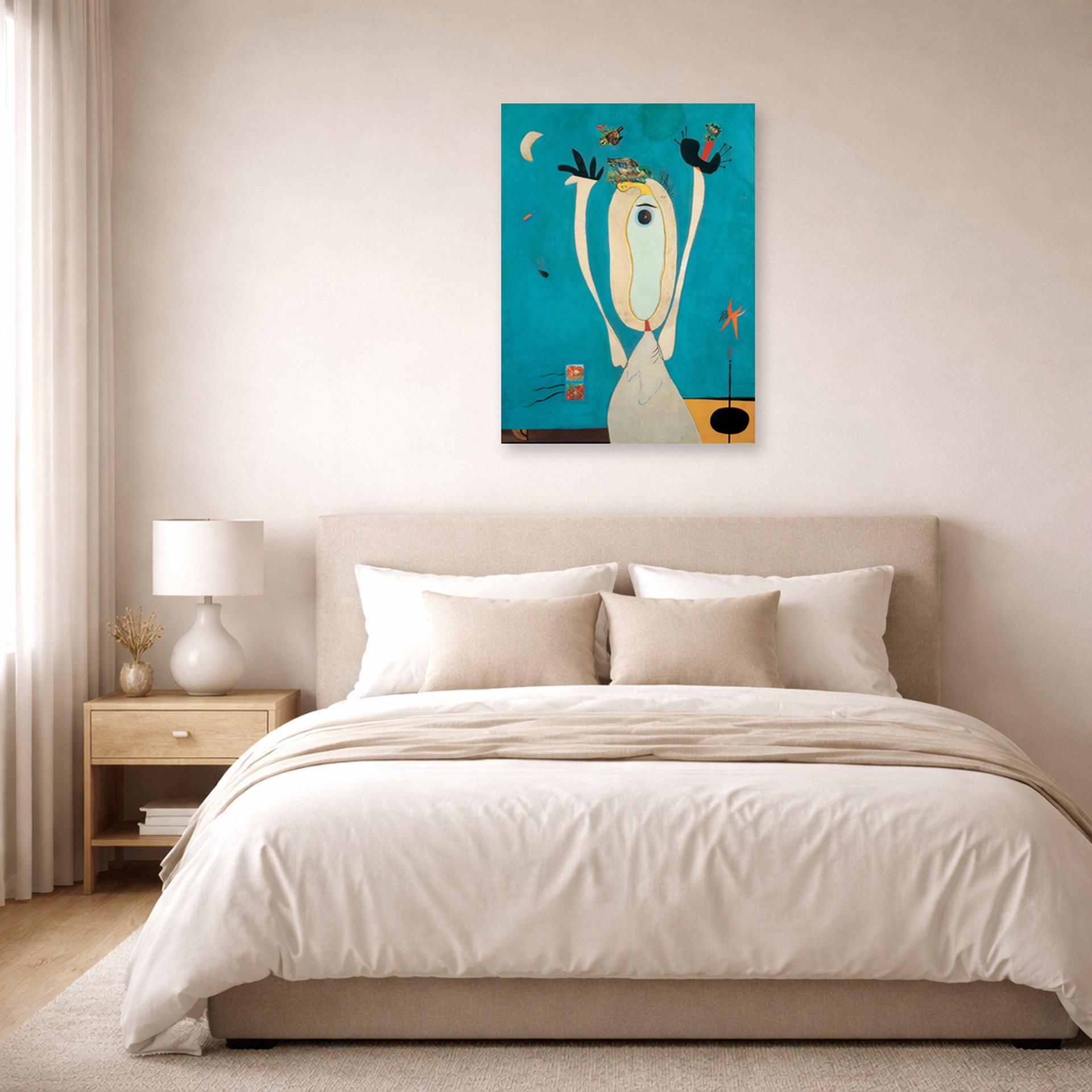 Joan Miro - Metamorphosis - poster print lifestyle bedroom unframed