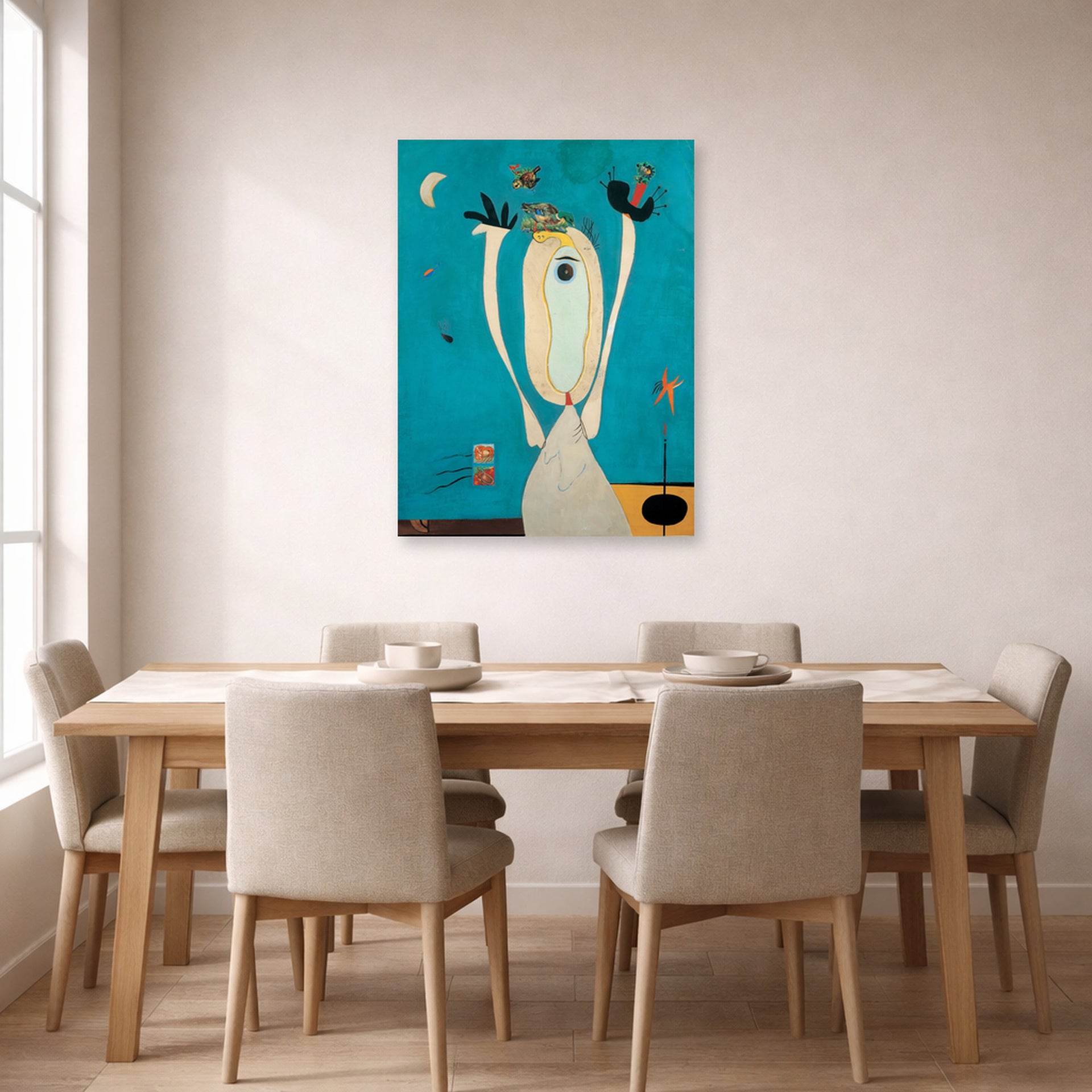 Joan Miro - Metamorphosis - poster print lifestyle dining unframed