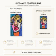 Joan Miro - My Friend - poster print combined product and display infographic