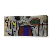 Joan Miró's 'Painting (peinture)' painting reproduced as a gallery-wrapped canvas print
