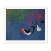 Joan Miró's 'Peinture,1933' painting reproduced as a rolled canvas print