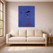 Joan Miro - Peinture (etoile Bleue) - Joan Miro Peinture etoile Bleue gallery wrap lifestyle living room 1