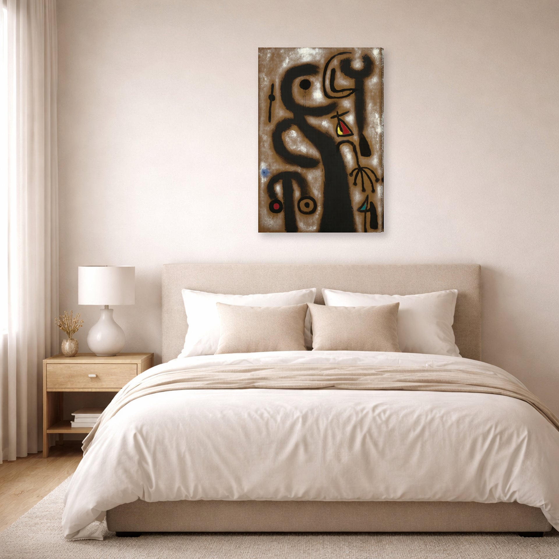 Joan Miro - Peinture - gallery wrap lifestyle bedroom