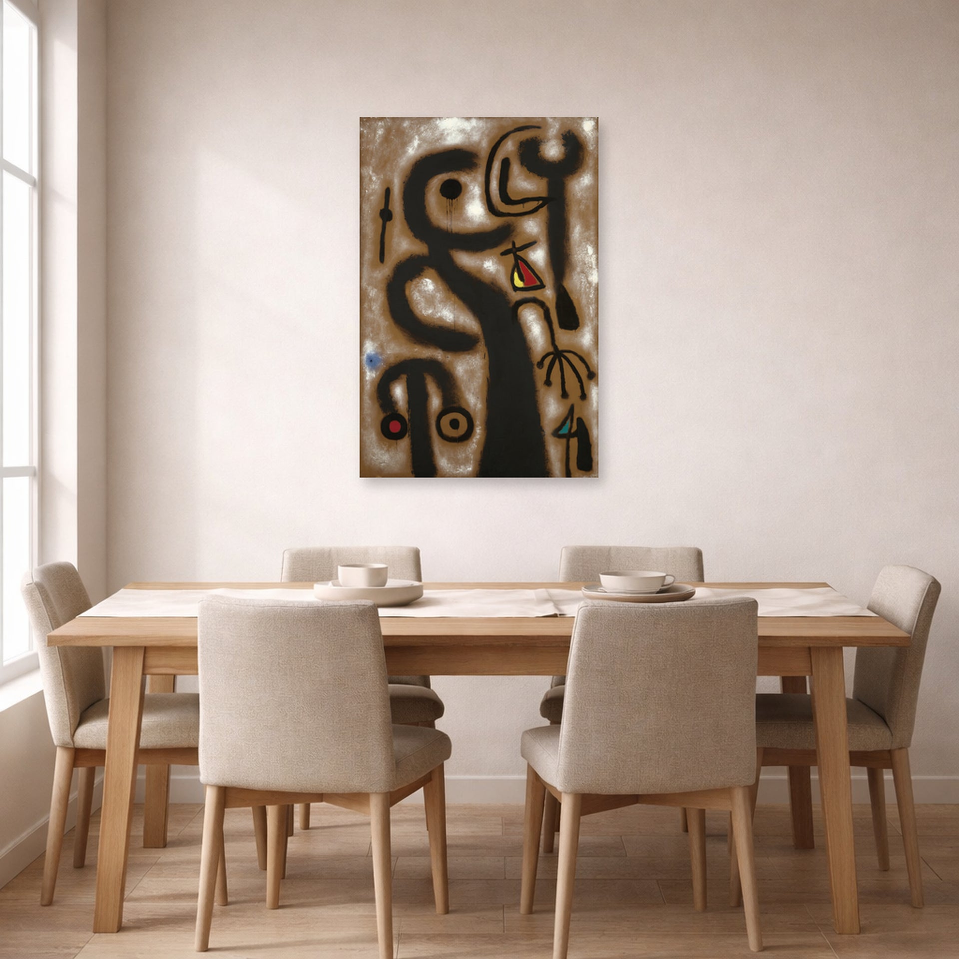 Joan Miro - Peinture - poster print lifestyle dining unframed