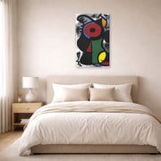 Joan Miro - Personnage Fascinant - gallery wrap lifestyle bedroom