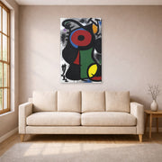 Joan Miro - Personnage Fascinant - gallery wrap lifestyle living room 1