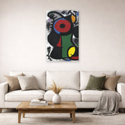 Joan Miro - Personnage Fascinant - gallery wrap lifestyle living room 2