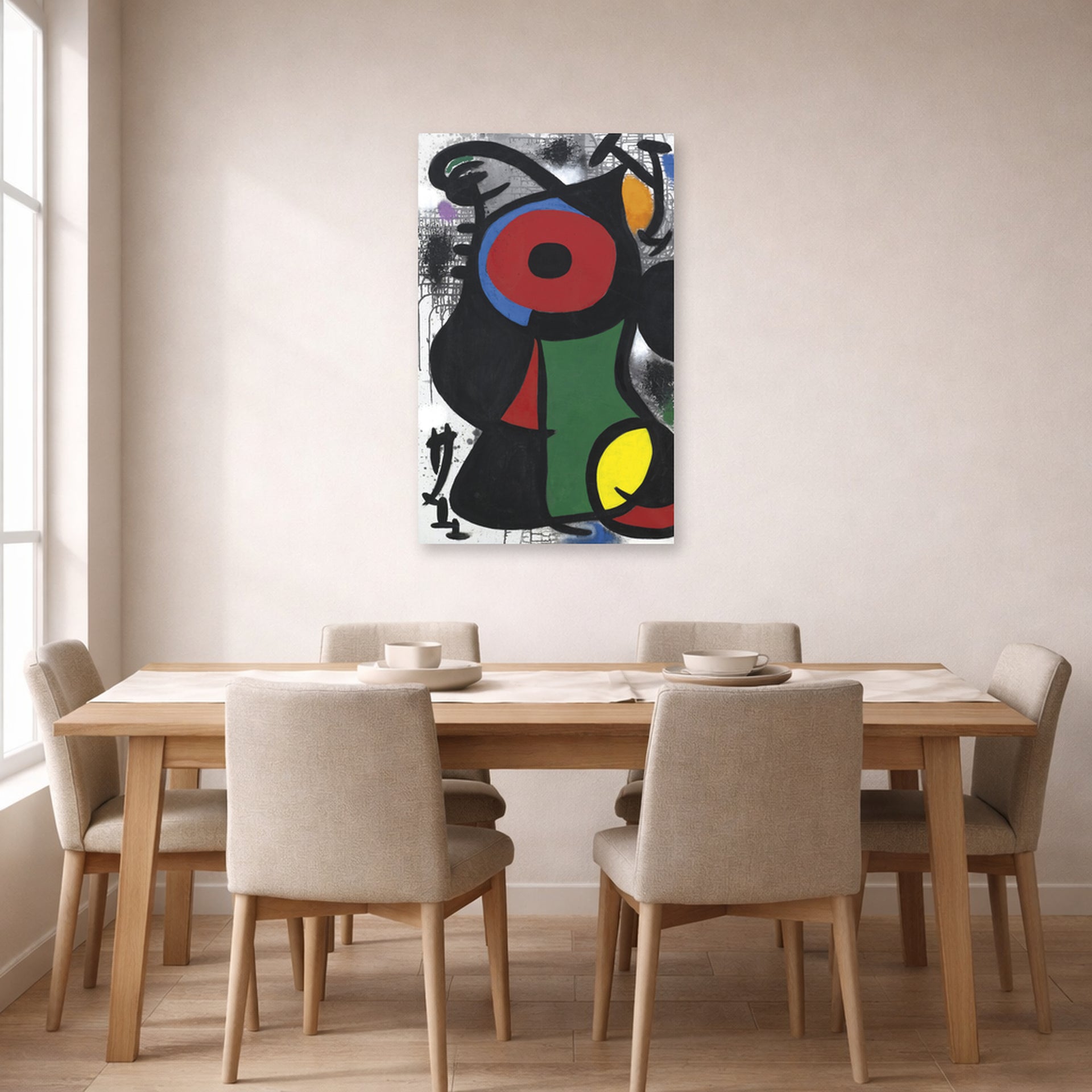 Joan Miro - Personnage Fascinant - poster print lifestyle dining unframed