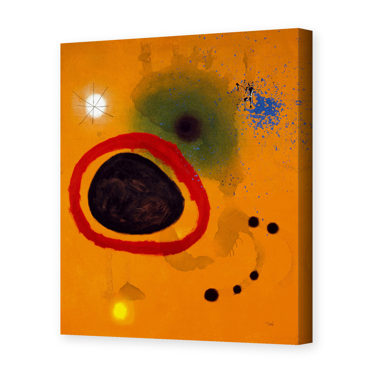 Joan Miro - Red Circle Star - gallery wrap hero