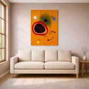 Joan Miro - Red Circle Star - gallery wrap lifestyle living room 1