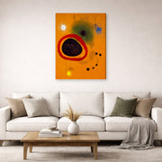 Joan Miro - Red Circle Star - gallery wrap lifestyle living room 2