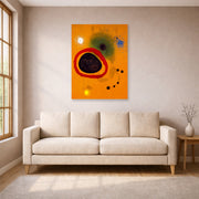 Joan Miro - Red Circle Star - poster print lifestyle living room 1 unframed
