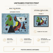 Joan Miro - Sans Titre, (1947) - Joan Miro Sans Titre 1947 poster print combined product and display infographic