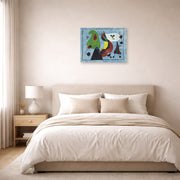 Joan Miro - Sans Titre, (1947) - Joan Miro Sans Titre 1947 poster print lifestyle bedroom unframed