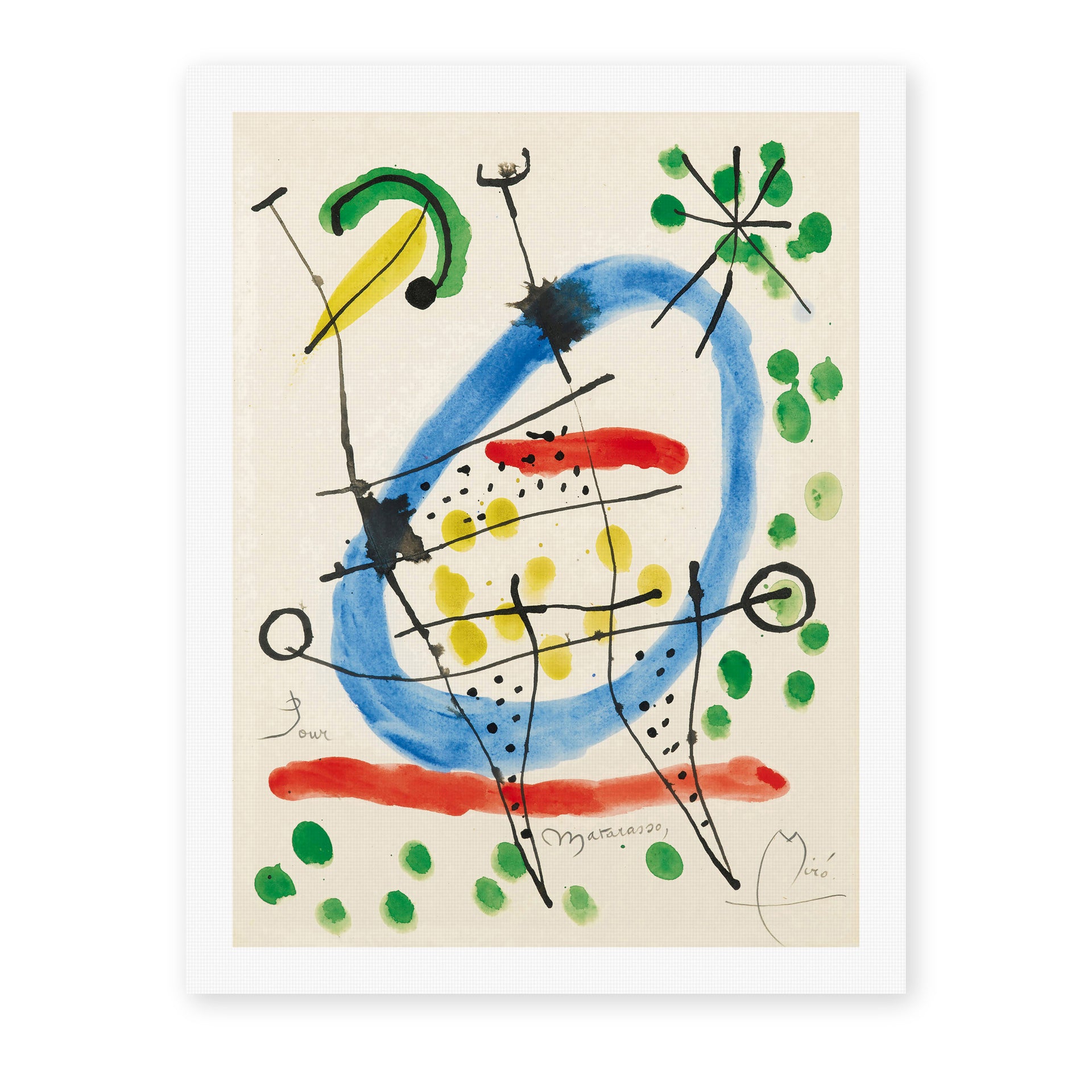 Joan Miro - Sans Titre - canvas print hero