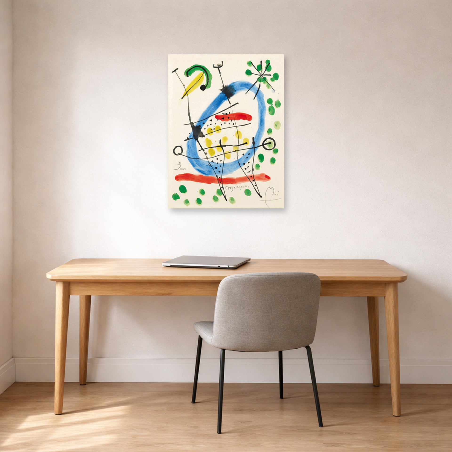 Joan Miro - Sans Titre - poster print lifestyle office unframed