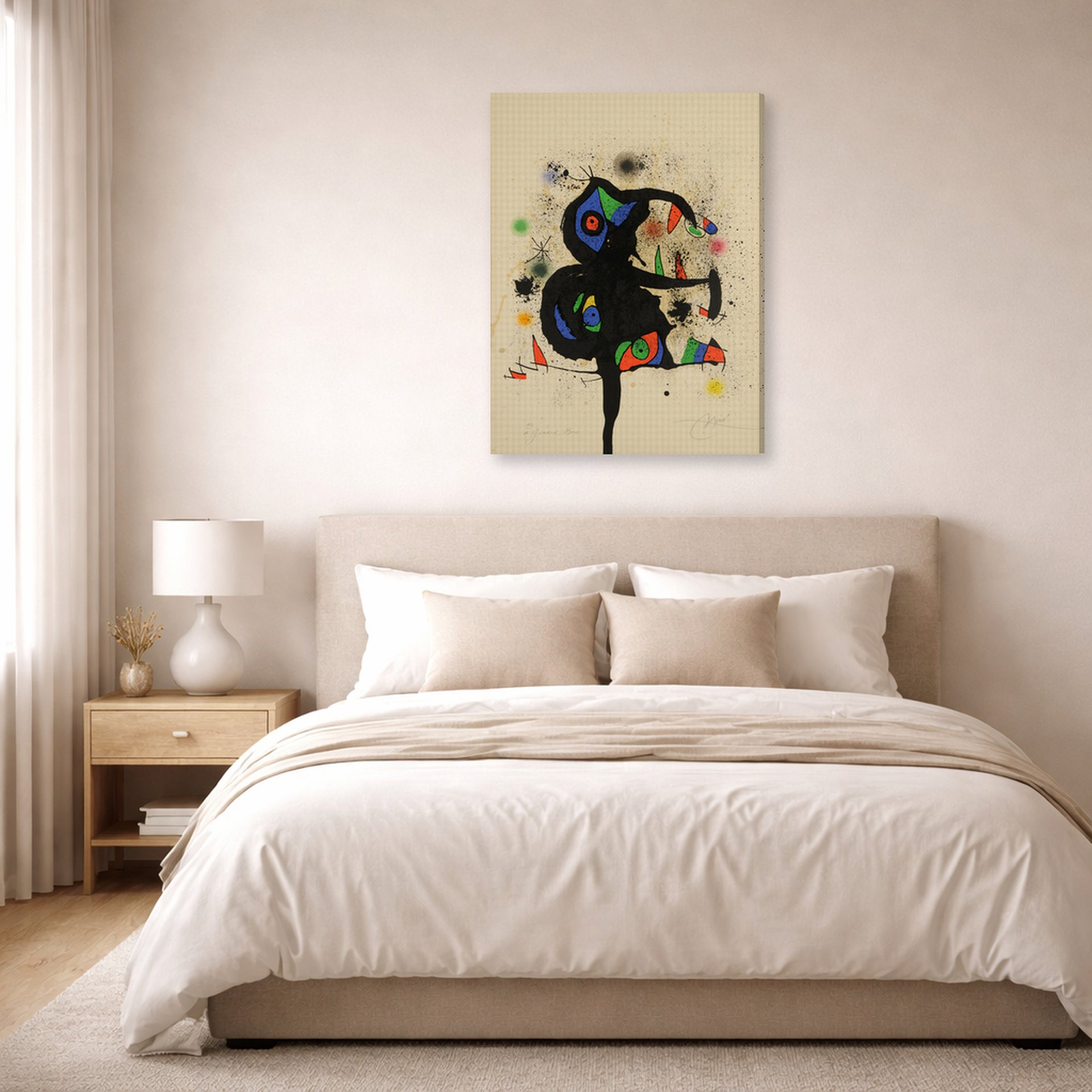 gallery wrap lifestyle bedroom