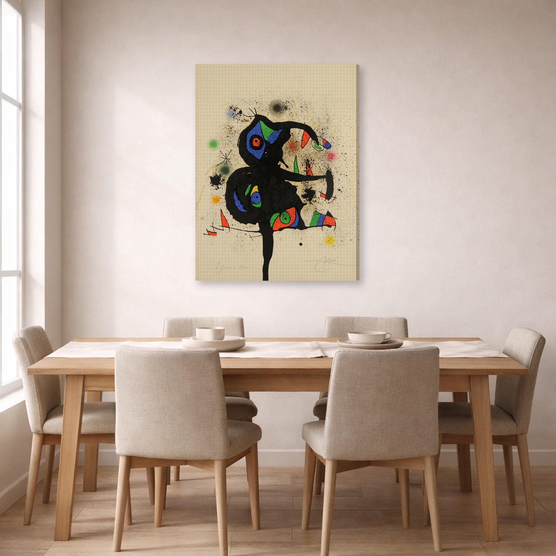 gallery wrap lifestyle dining