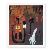 Joan Miró's 'Snail Woman Flower Star' painting reproduced as a rolled canvas print