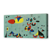 Joan Miró's 'Soiree Snob Chez La Princesse' painting reproduced as a gallery-wrapped canvas print