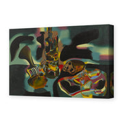 Joan Miró's 'Still Life with Old Shoe' painting reproduced as a gallery-wrapped canvas print