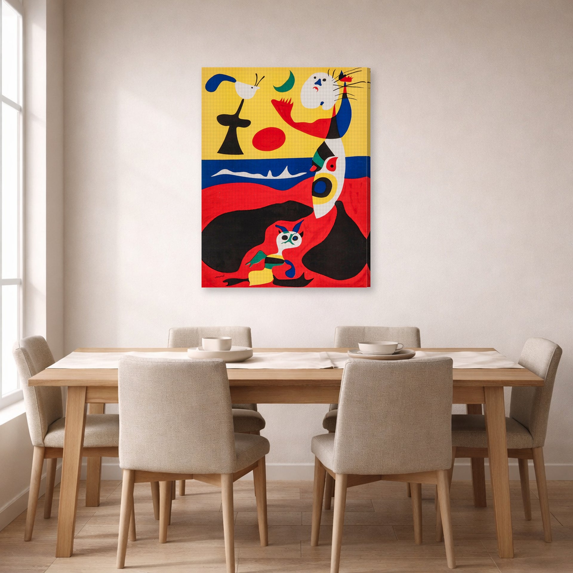 gallery wrap lifestyle dining