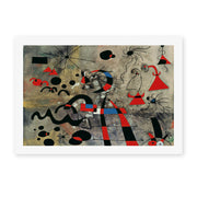 Joan Miró's 'The Escape Ladder' painting reproduced as a rolled canvas print